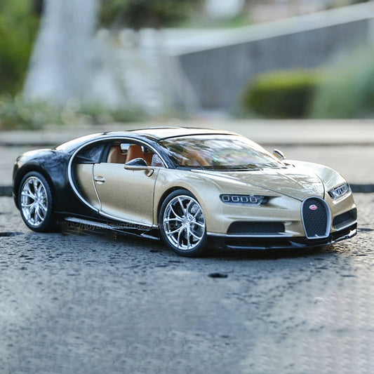 WELLY 1:24 Bugatti Veyron Chiron Supercar Alloy Car Model Diecasts & Toy Vehicles Collect Car Toy Boy Birthday gifts
