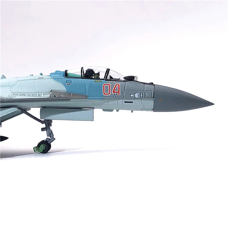 Jason TUTU Aircraft Plane model 1/100 Russian Air Force fighter Su 35 airplane Alloy model diecast 1:100 metal Planes