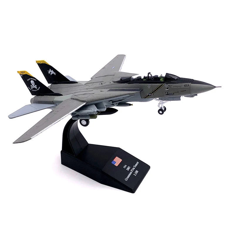 1/100 Scale USA F-14 Boeing Airplane Model Plane Model Diecast Metal Aircraft Model Toy