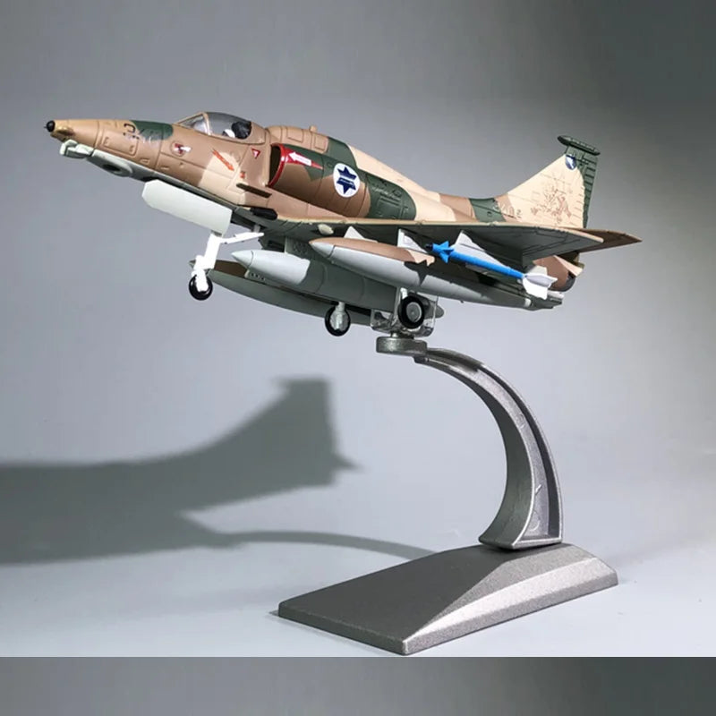 JASON TUTU Aircraft Model Diecast Metal 1:72 Israeli Air Force A4 Skyhawk Strike Military fighter Model Plane Dropshipping