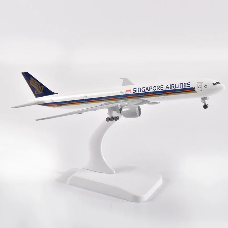 JASON TUTU 20cm Singapore Boeing 777 Plane Model Airplane Model Aircraft Model 1:300 Diecast Metal planes factory Dropshipping