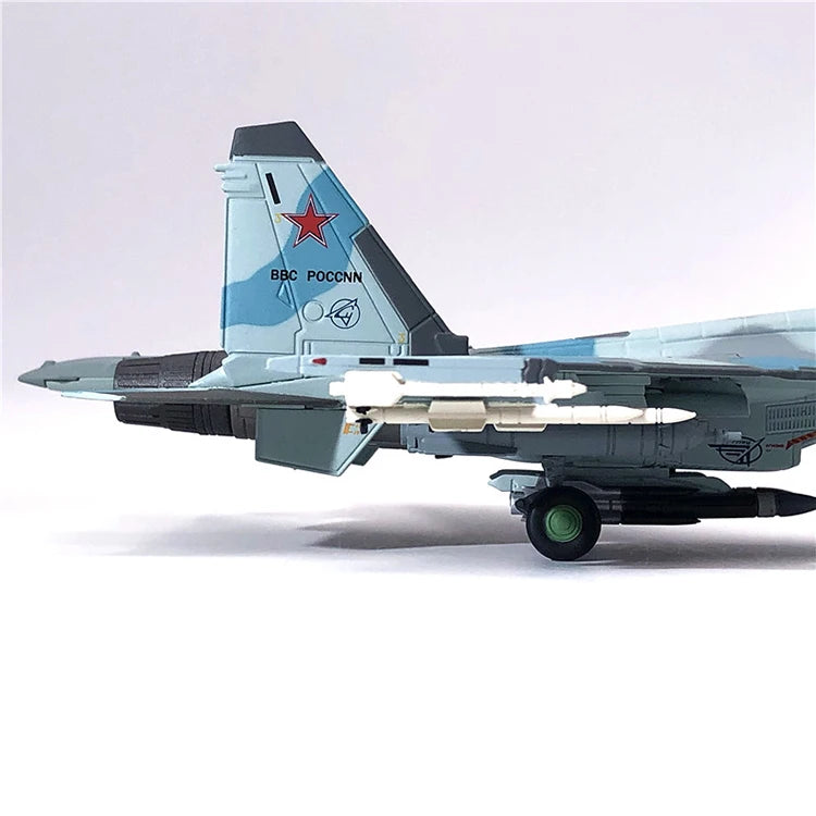 Jason TUTU Aircraft Plane model 1/100 Russian Air Force fighter Su 35 airplane Alloy model diecast 1:100 metal Planes