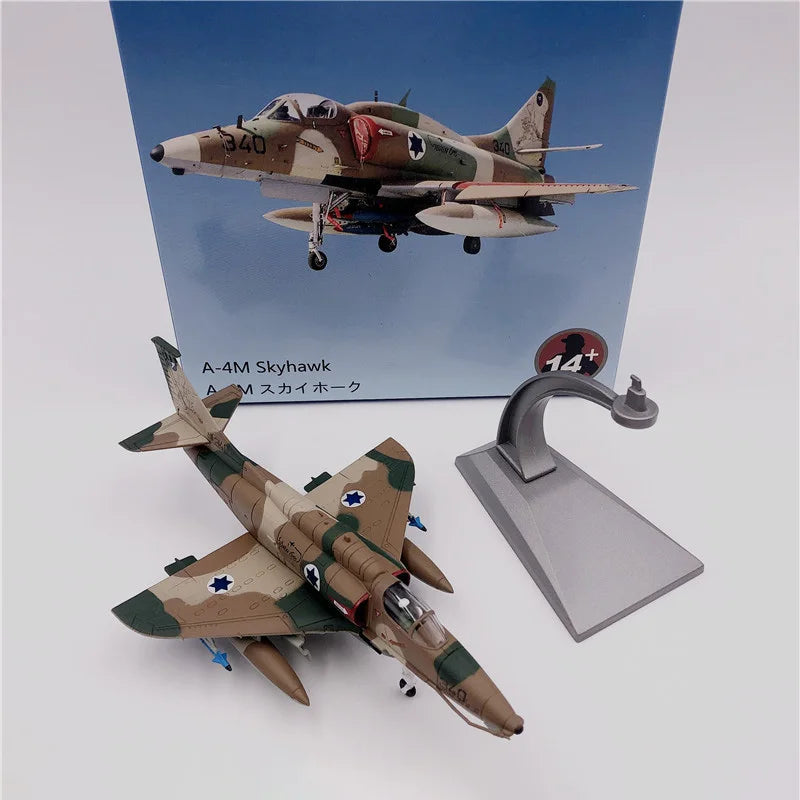 JASON TUTU Aircraft Model Diecast Metal 1:72 Israeli Air Force A4 Skyhawk Strike Military fighter Model Plane Dropshipping
