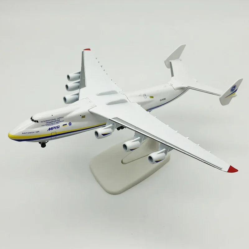 JASON TUTU 20CM Antonov AN225 StrategicTransport Diecast Metal Model Plane An-225 Drop Shipping