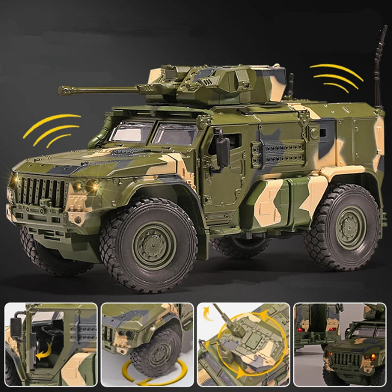 Tiger Armored Off-road Vehicle Diecast Collectible Model