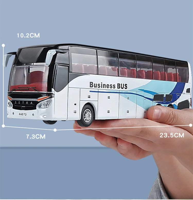 Tourist Bus Diecast Model Vehicle - Sound & Light Collection