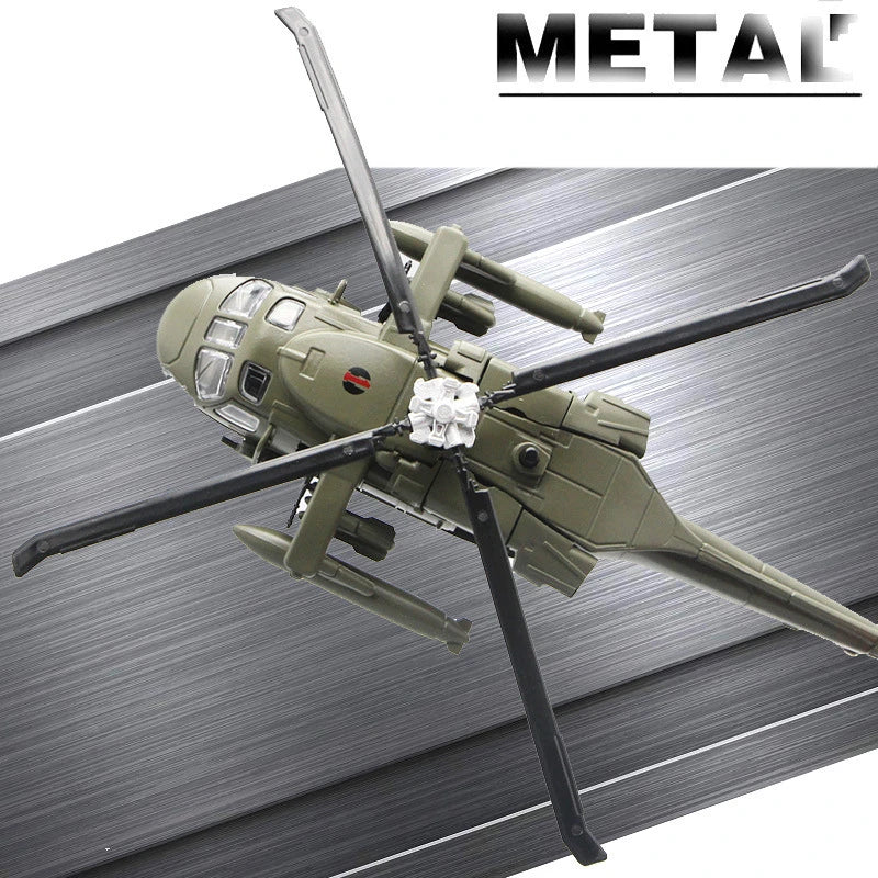 Sikorsky UH-60 Black Hawk Helicopter Diecast Collectible Model Sound & Light Effects