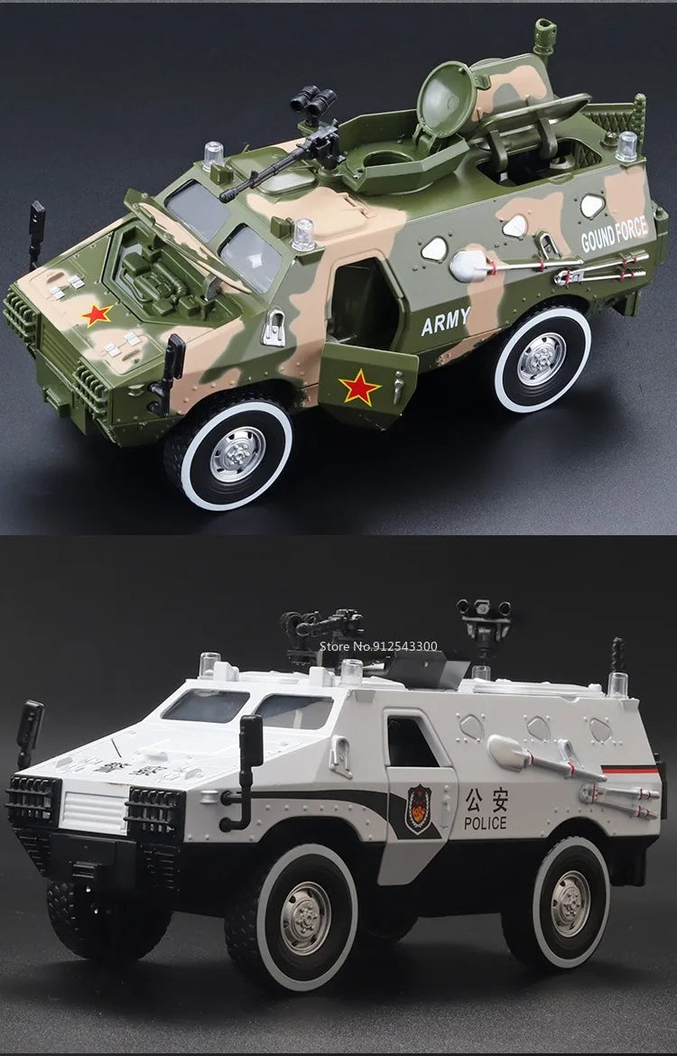 Armored Military Off-road Vehicle Diecast Model Collection