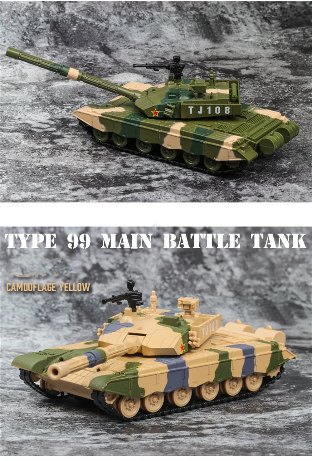 Type ZTZ-99 Tank Diecast Collectible Model - Sound & Light Edition
