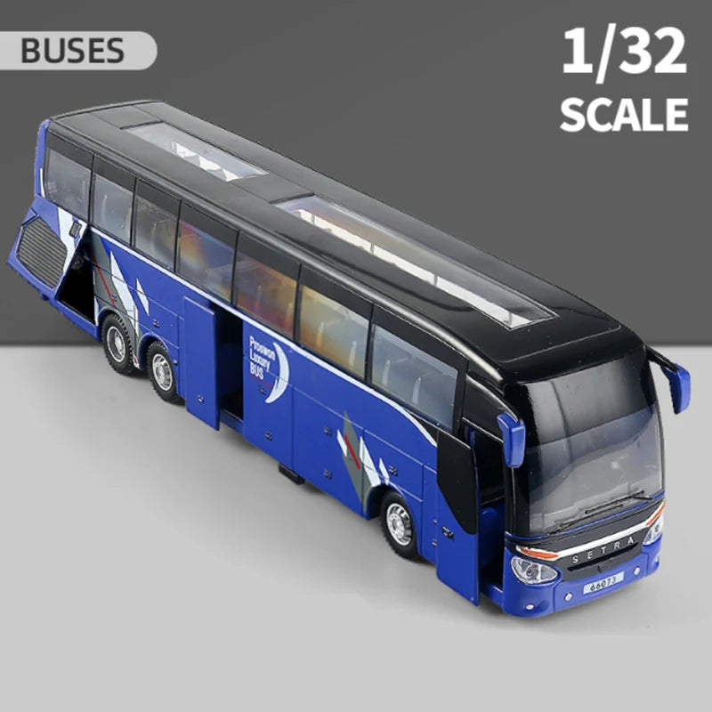 Tourist Bus Diecast Model Vehicle - Sound & Light Collection