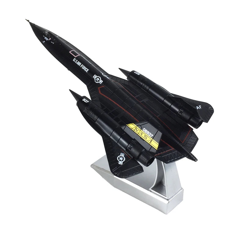 US Air Force SR-71 Blackbird Reconnaissance Aircraft Diecast Model