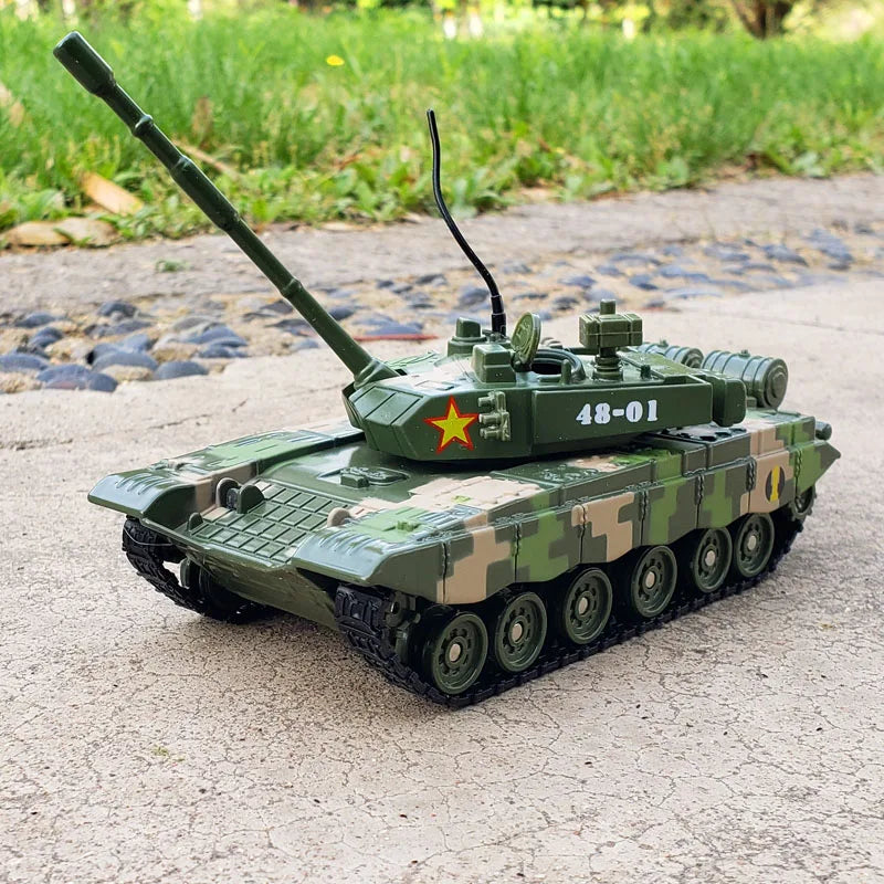Main Battle Tank Leopard 2 M1A2 Abrams Type 99 - Diecast Collectible Model - Sound & Light Edition