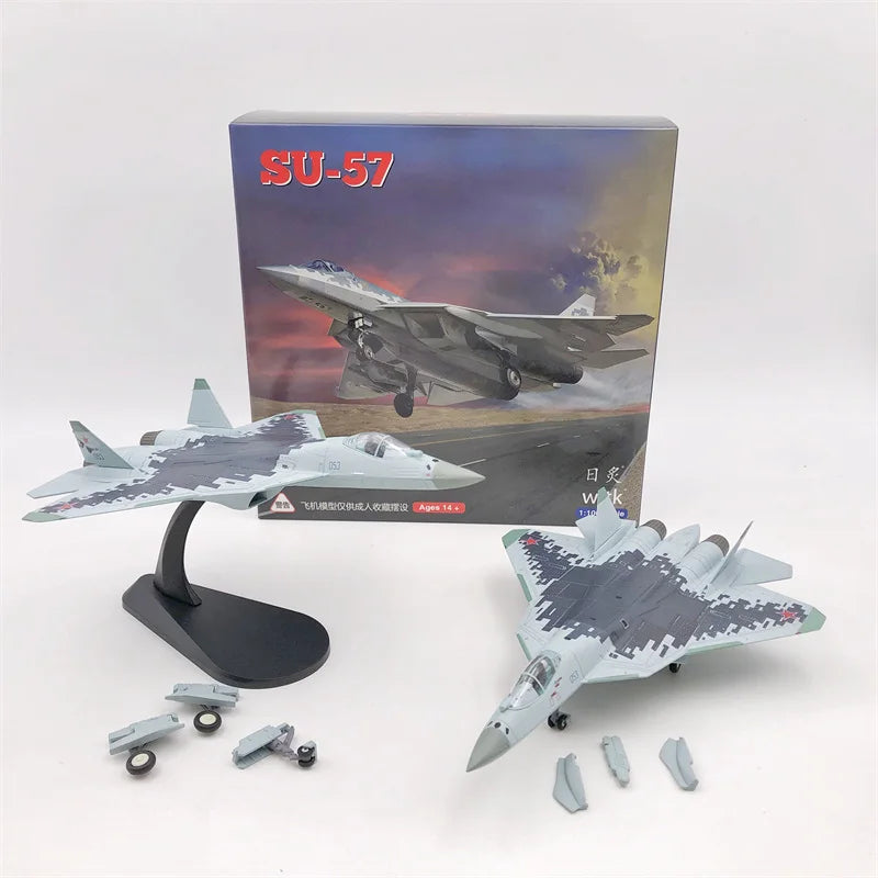 Russian Su-57 Fighter Stealth Aircraft Diecast Model