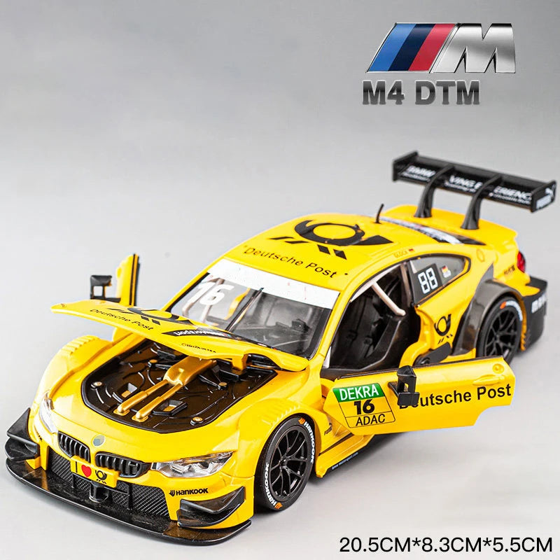 BMW Z4 GT3 M4 BMW M6 Racing Diecast Model Car (1:24 Scale)