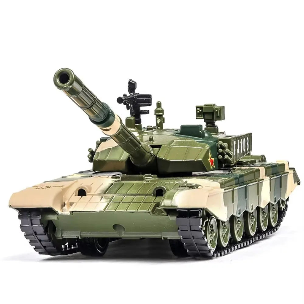 Type ZTZ-99 Tank Diecast Collectible Model - Sound & Light Edition
