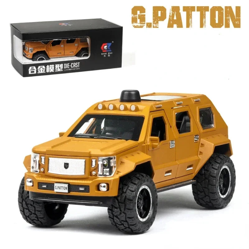 G. PATTON Off-road Military Vehicle Diecast Collectible Model