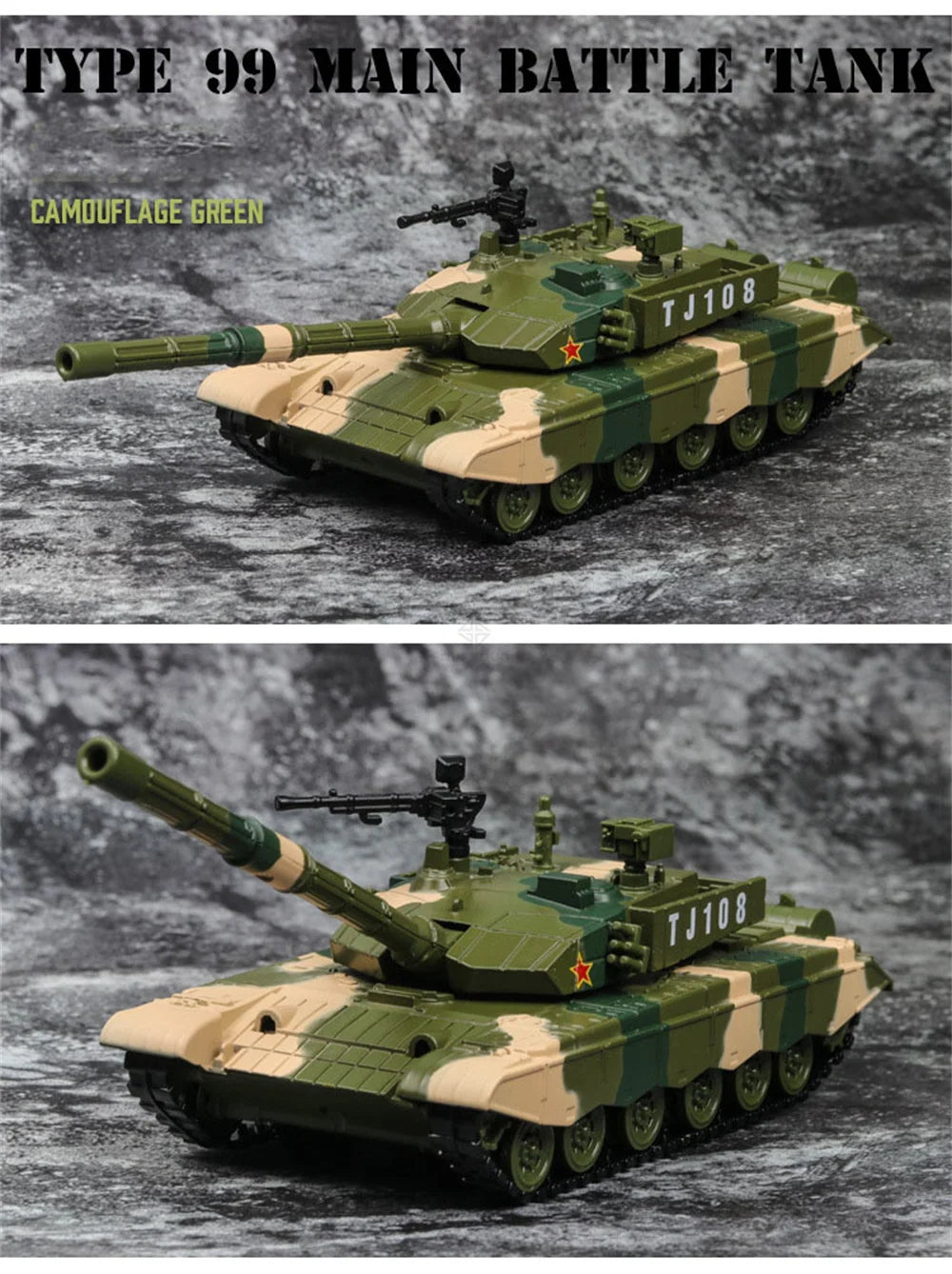 Type ZTZ-99 Tank Diecast Collectible Model - Sound & Light Edition