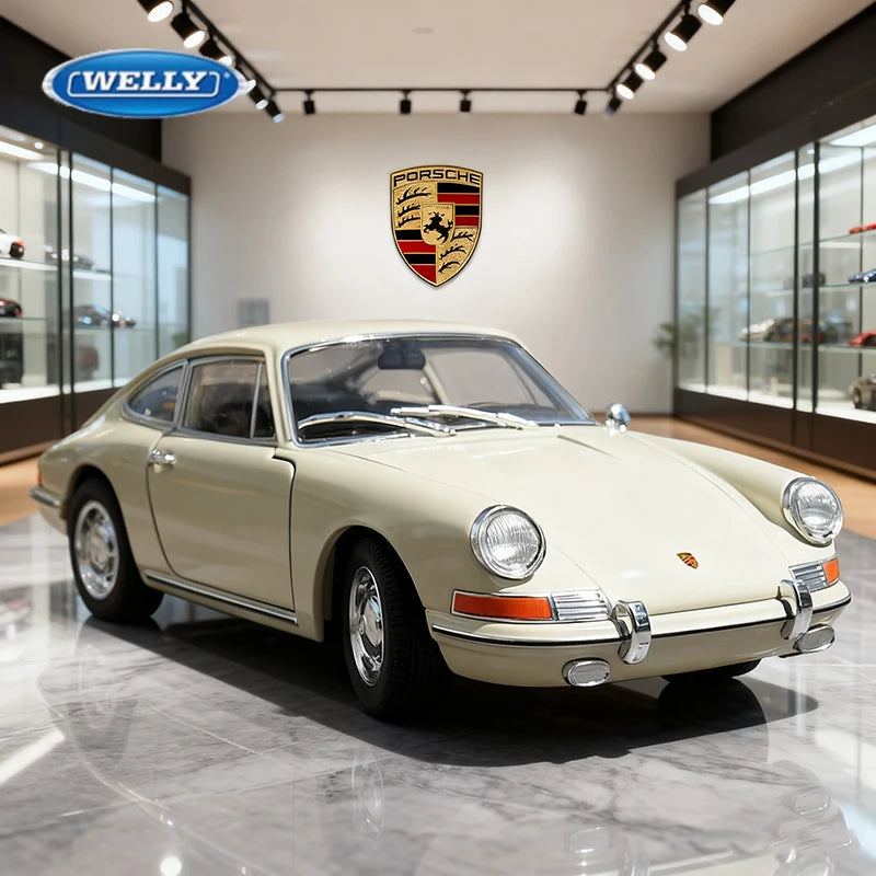 WELLY 1:24 Porsche 911 1964 Alloy Car Model Diecasts & Toy Vehicles Car Model Miniature Scale Model Car Toy For Children
