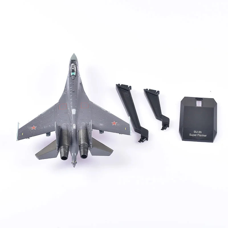 Jason TUTU Aircraft Plane model 1/100 Russian Air Force fighter Su 35 airplane Alloy model diecast 1:100 metal Planes