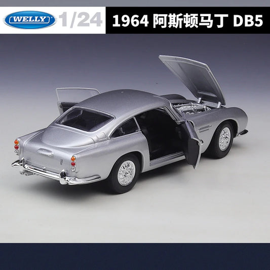 WELLY 1:24 Aston Martin DB5 Alloy Car Diecasts & Toy Vehicles Car Model Miniature Scale Model Car Toy For Children