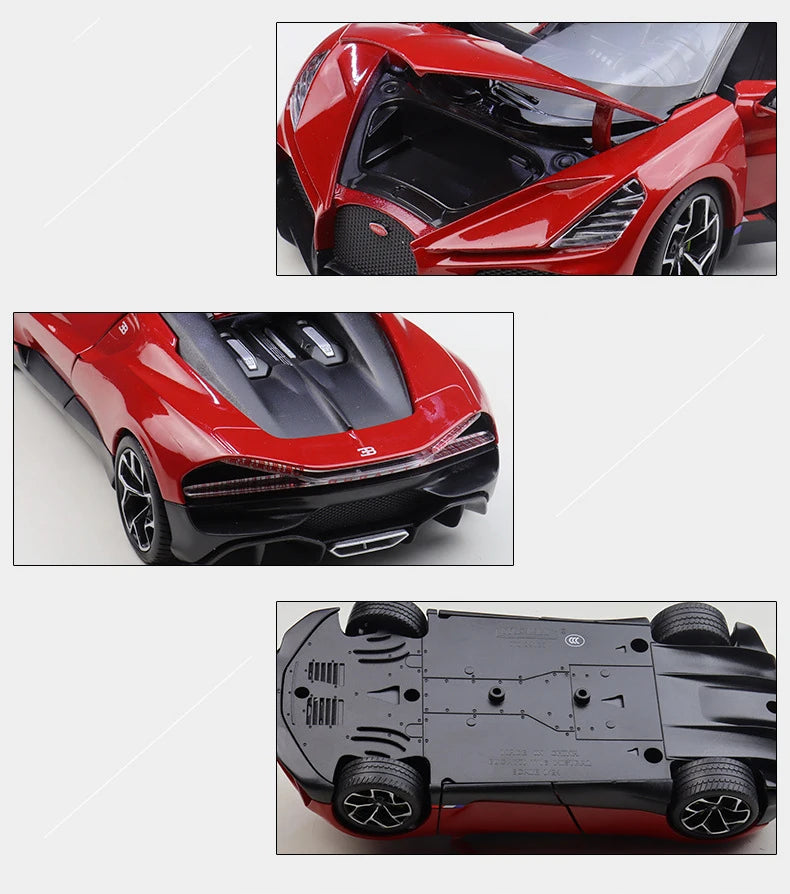 WELLY 1:24 Bugatti W16 Mistral Diecast Model Car