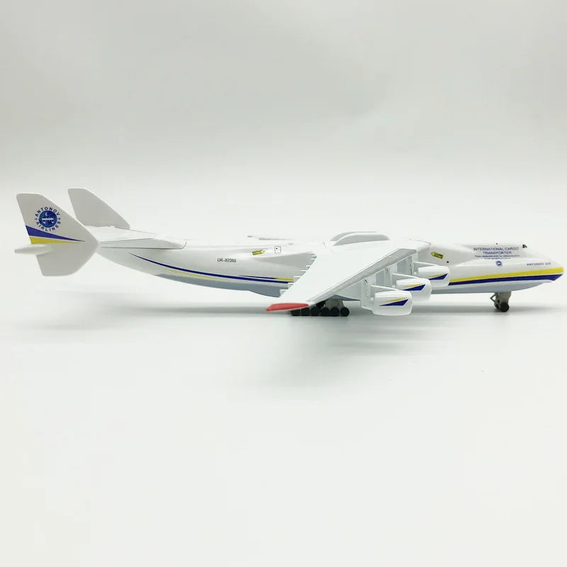 JASON TUTU 20CM Antonov AN225 StrategicTransport Diecast Metal Model Plane An-225 Drop Shipping