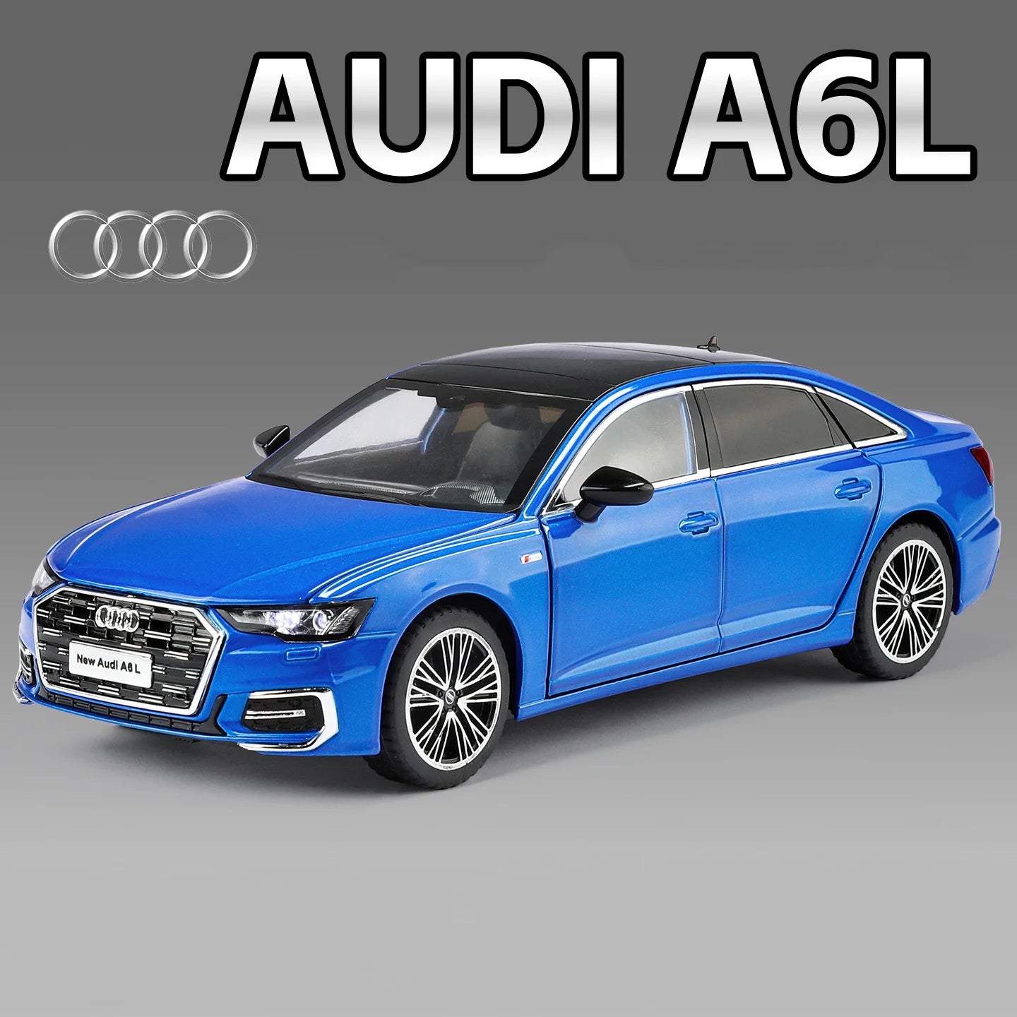 AUDI A6 Alloy Diecast Model Car - Sound and Light Collection Edition – 1:24 Scale