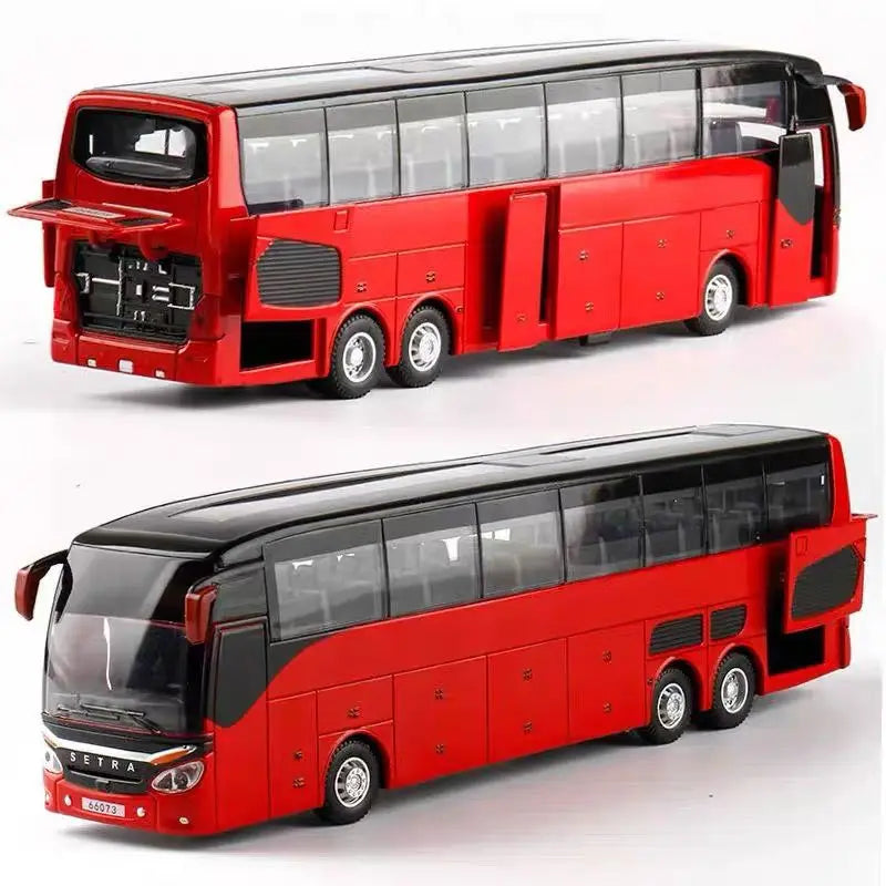 Tourist Bus Diecast Model Vehicle - Sound & Light Collection