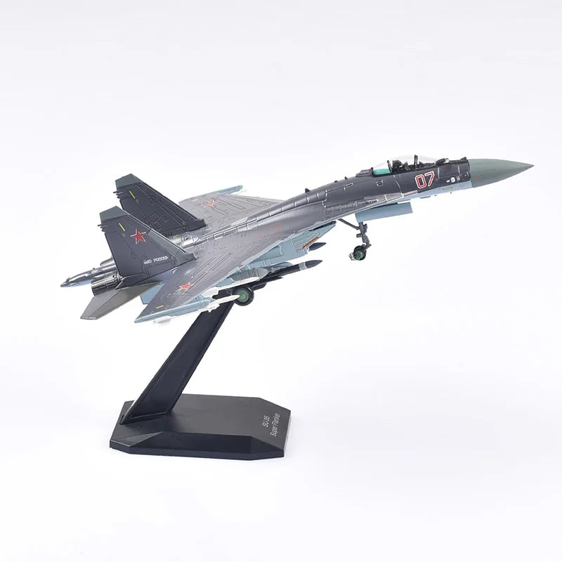 JASON TUTU 1/100 Scale Su35 Alloy Model Russian Fighter SU-35 Aircraft Model Plane Drop Shipping