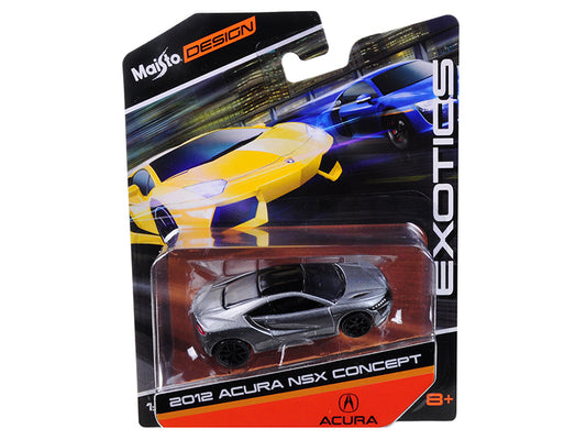 2012 Acura NSX Gray \Exotics\" 1/64 Diecast Model Car by Maisto"