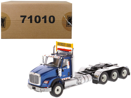 International HX620 Day Cab Tridem Tractor Blue 1/50 Diecast Model