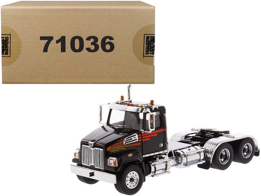 Western Star 4700 SF Tandem Day Cab Tractor Metallic Black 1/50