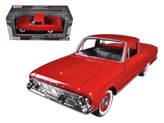 1960 Ford Falcon Ranchero Pickup Red 1/24 Diecast Car Model