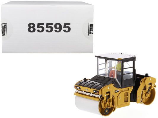 CAT Caterpillar CB-13 Tandem Vibratory Roller with Cab and Operator