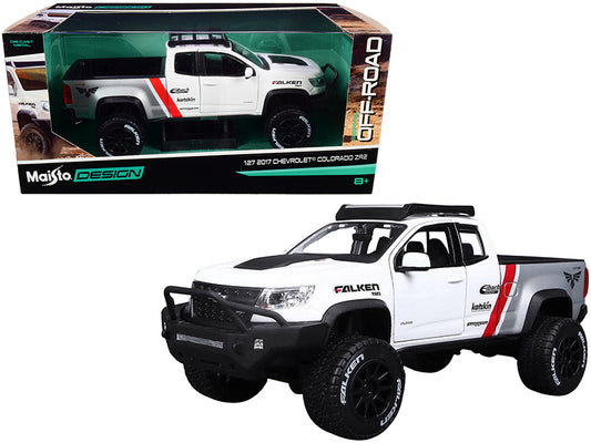Maisto 32534w 2017 Chevrolet Colorado ZR2 Pickup Truck Falken Tires 1