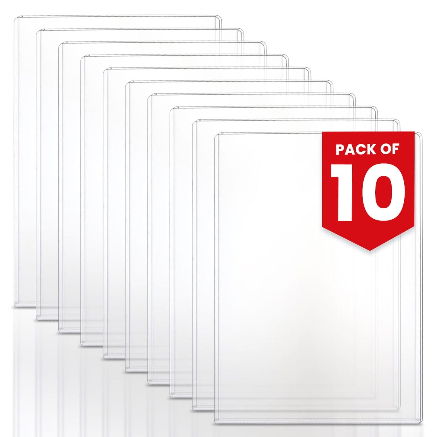 Golden Age Magazine Toploader - PVC Top Loader 7 7/8" x 10 1/2" - 10 Pack