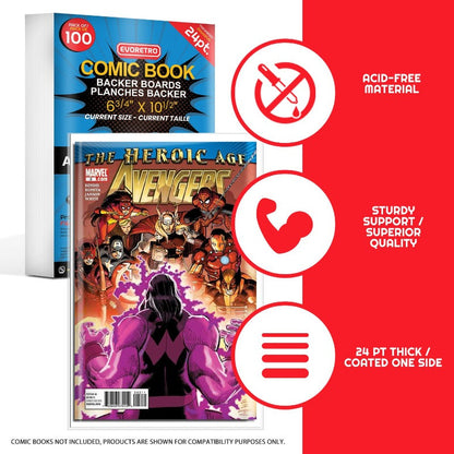 Current Age Comic Backer Boards Size Comic - Backboard 24PT
