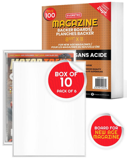 New Age Magazines Comic Backer Boards - Backboard 24PT