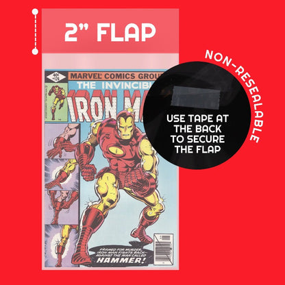 Regular Comic Book Bags Comics - 2 MIL
