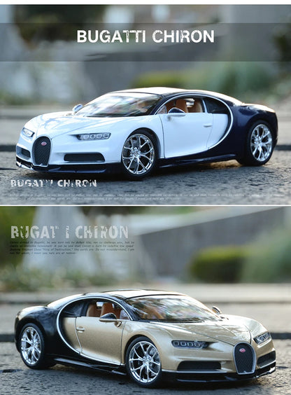 WELLY 1:24 Bugatti Veyron Chiron Supercar Alloy Car Model Diecasts & Toy Vehicles Collect Car Toy Boy Birthday gifts
