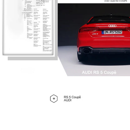 Bburago 1:24 Audi RS5 Coupe Supercar Alloy Car Model Diecasts & Toy Vehicles Collection Car Toy Boy Birthday gifts