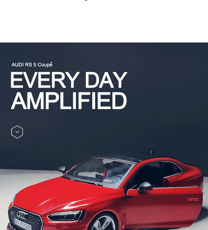 Bburago 1:24 Audi RS5 Coupe Supercar Alloy Car Model Diecasts & Toy Vehicles Collection Car Toy Boy Birthday gifts