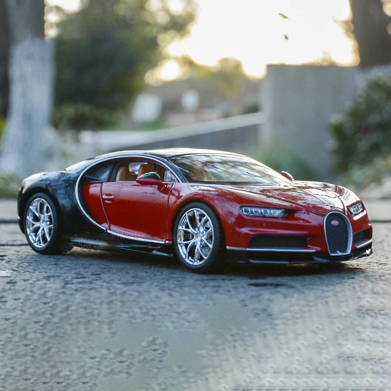WELLY 1:24 Bugatti Veyron Chiron Supercar Alloy Car Model Diecasts & Toy Vehicles Collect Car Toy Boy Birthday gifts