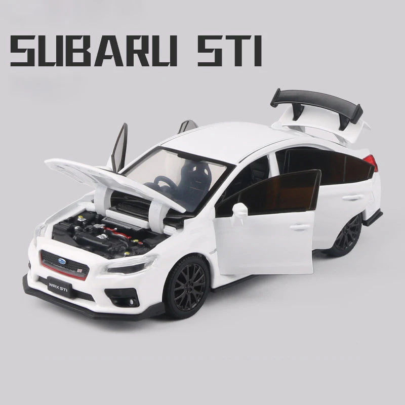 JDM Subaru STI WRX & 2016 Subaru BRZ Supercar Alloy Diecast Model Car