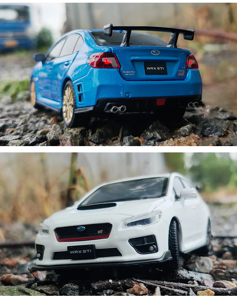 JDM Subaru STI WRX & 2016 Subaru BRZ Supercar Alloy Diecast Model Car