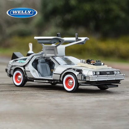 WELLY 1:24 Diecast Alloy Car Model – Back to the Future Edition