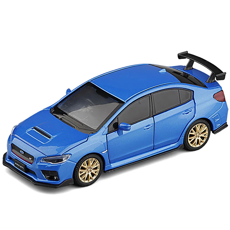 JDM Subaru STI WRX & 2016 Subaru BRZ Supercar Alloy Diecast Model Car