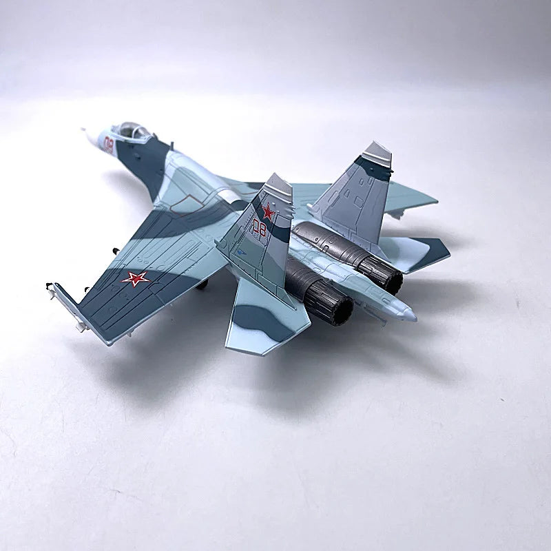 JASON TUTU 1/100 Scale Su35 Alloy Model Russian Fighter SU-35 Aircraft Model Plane Drop Shipping