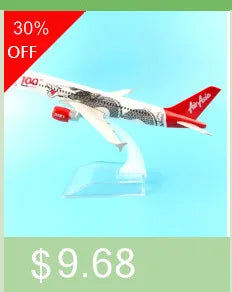 JASON TUTU 20cm Air Asia Airbus A320 Plane Model Airplane Model Aircraft Model 1:300 Diecast Metal planes toys Collect