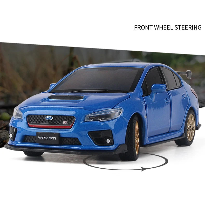 JDM Subaru STI WRX & 2016 Subaru BRZ Supercar Alloy Diecast Model Car